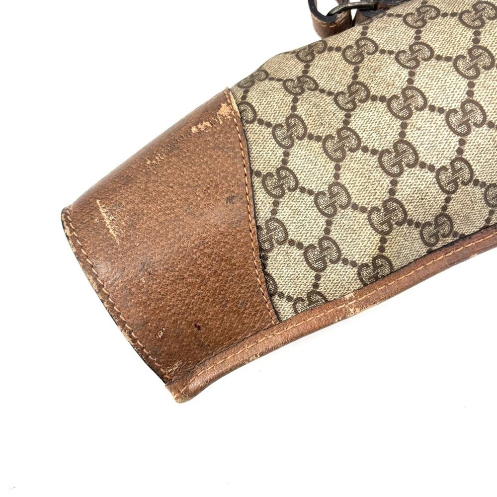 Vintage Gucci Tan GG Monogram Rifle Sling Bag - Picture 4 of 8